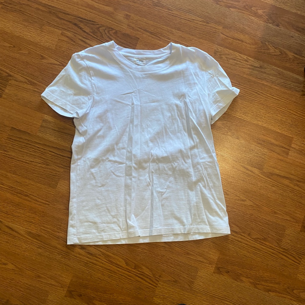 Classic Crew Neck White Tee Wilfred Free